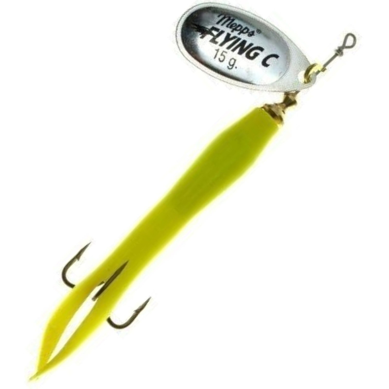 Błystka Mepps Aglia Flying 15g roz.3 Srebrny/seledynowy Błystka Mepps Aglia Flying 15g roz.3 Srebrny/seledynowy