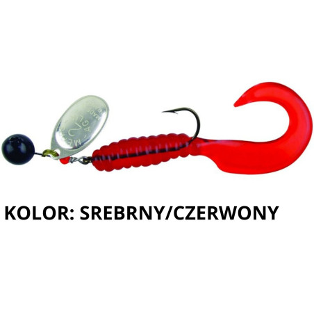 Błystka Mepps Aglia Spinflex 10g roz.2 srebrny/czerwony