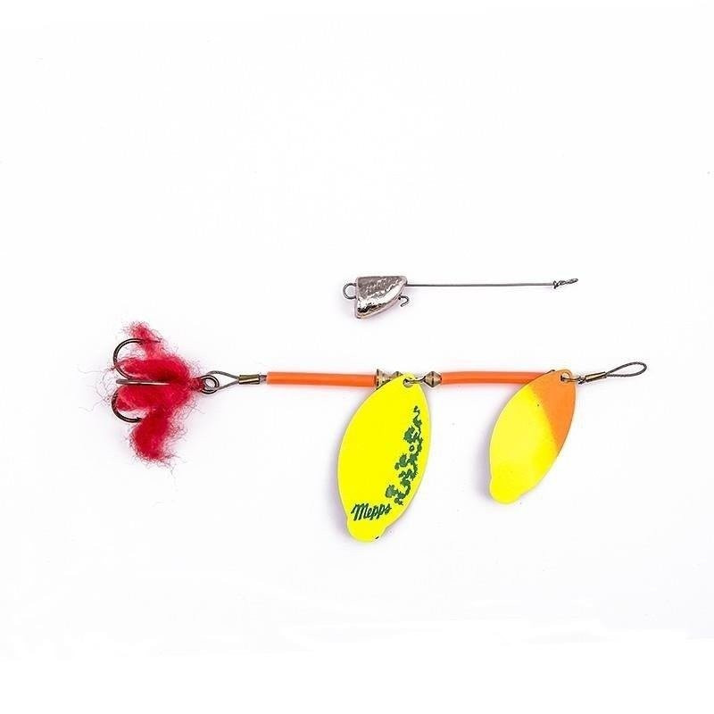Błystka Mepps Pike Tandem 27g roz.3 żółty/pomarańczowy