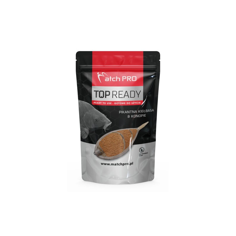 Zanęta Match Pro TOP READY METHODMIX 700g / pikantna kiełbasa i konopie Zanęta Match Pro TOP READY METHODMIX 700g / pikantna kiełbasa i konopie