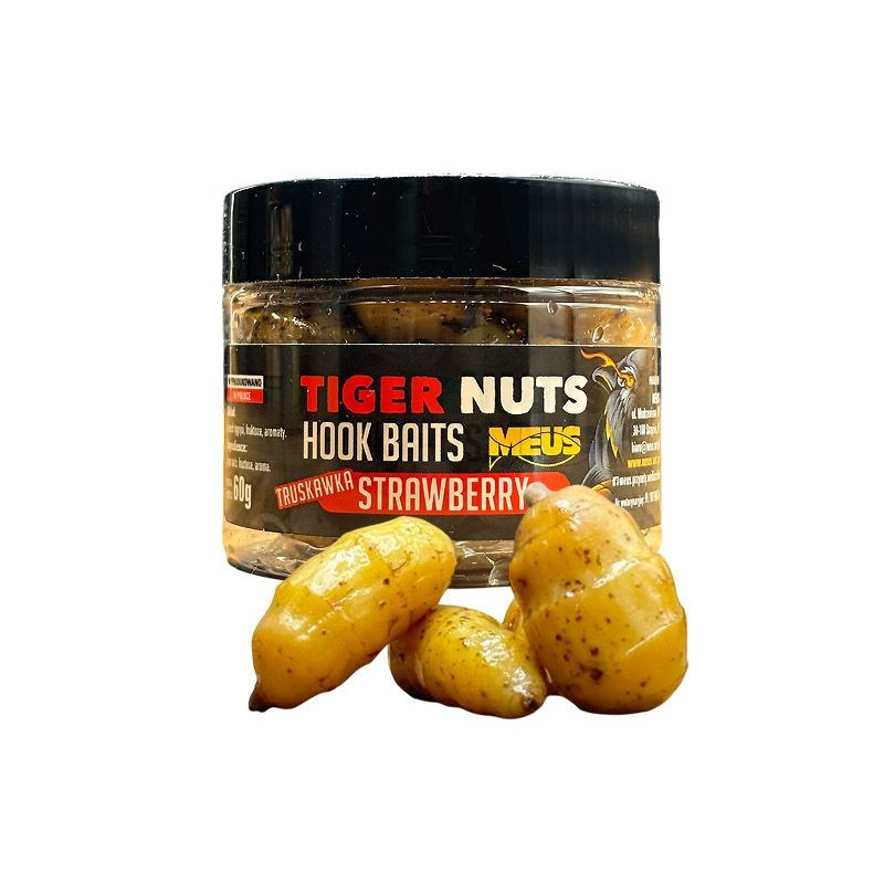 Przynęta Meus orzech tygrysi hakowy xxl 60g - truskawka