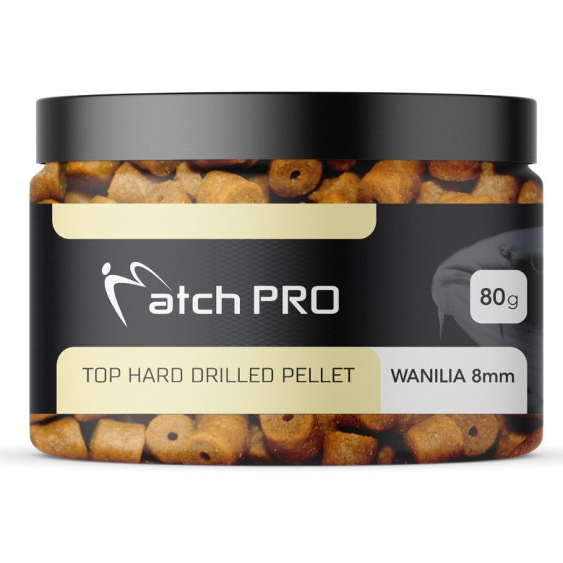 Pellet Match Pro haczykowy TOP HARD DRILLED 80g / wanilia Pellet Match Pro haczykowy TOP HARD DRILLED 80g / wanilia