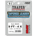 Przypon Traper koniczny fluorocarbon 0,55-0,238mm Przypon Traper koniczny fluorocarbon 0,55-0,238mm