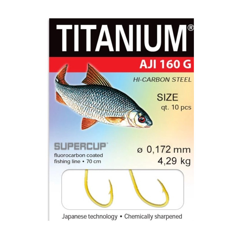 Przypon Robinson płociowy Titanium Aji 160G hak 6 Przypon Robinson płociowy Titanium Aji 160G hak 6