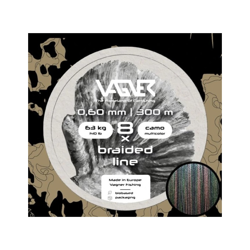 Plecionka VAGNER Line Camo Multicolor 300m / 0,60mm Plecionka VAGNER Line Camo Multicolor 300m / 0,60mm