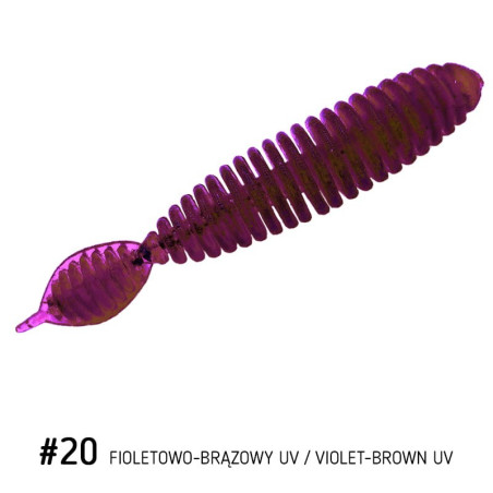 Przynęta Fishbay Ribs 6 cm 20 fioletowo brązowy motoroil uv Przynęta Fishbay Ribs 6 cm 20 fioletowo brązowy motoroil uv