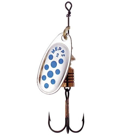 Błystka Mepps Comet Decore 13g roz.5 srebrny/niebieskie kropki