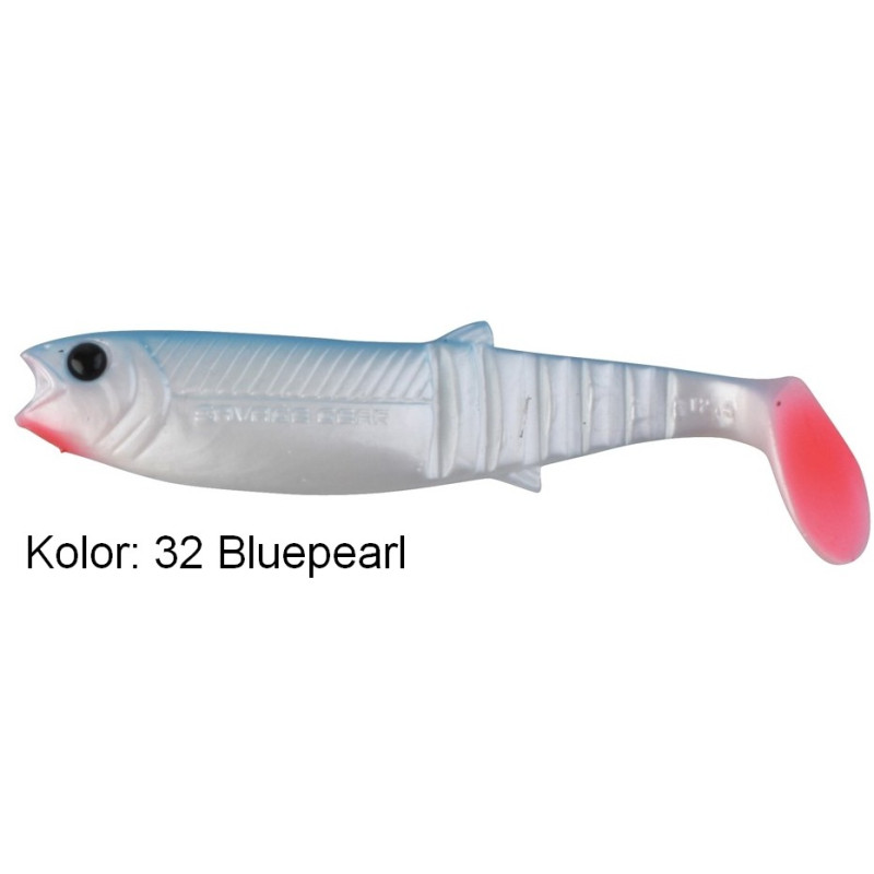 Ripper Savage Gear Cannibal Shad 8cm 33 white&black