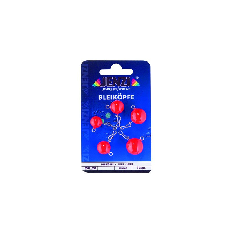 Ciężarki kulkowe z agrafką MIX 8,10,12,15,20g / 5szt. Jenzi