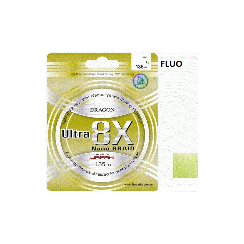 Plecionka Dragon Ultra 8X 135m / 0.10mm