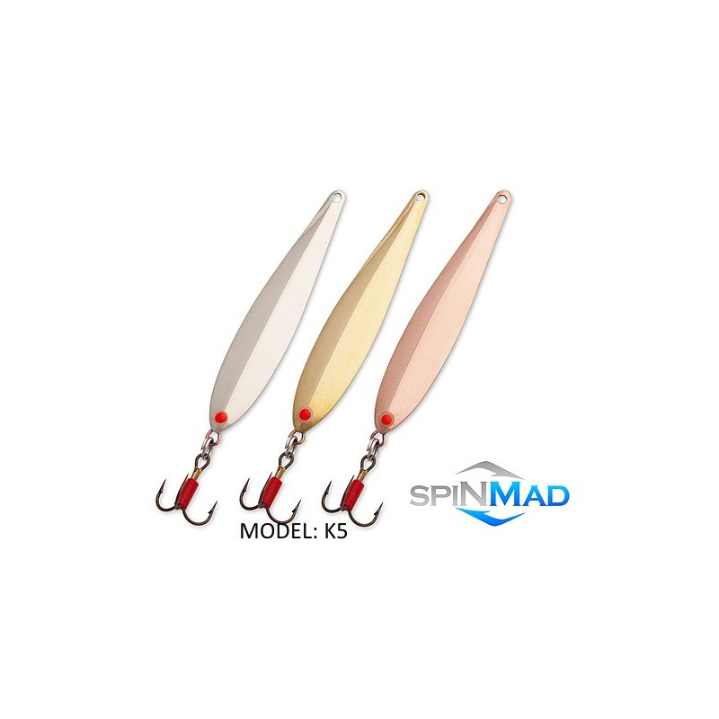 Blaszki podlodowe handmade 5g srebrny SPINMAD