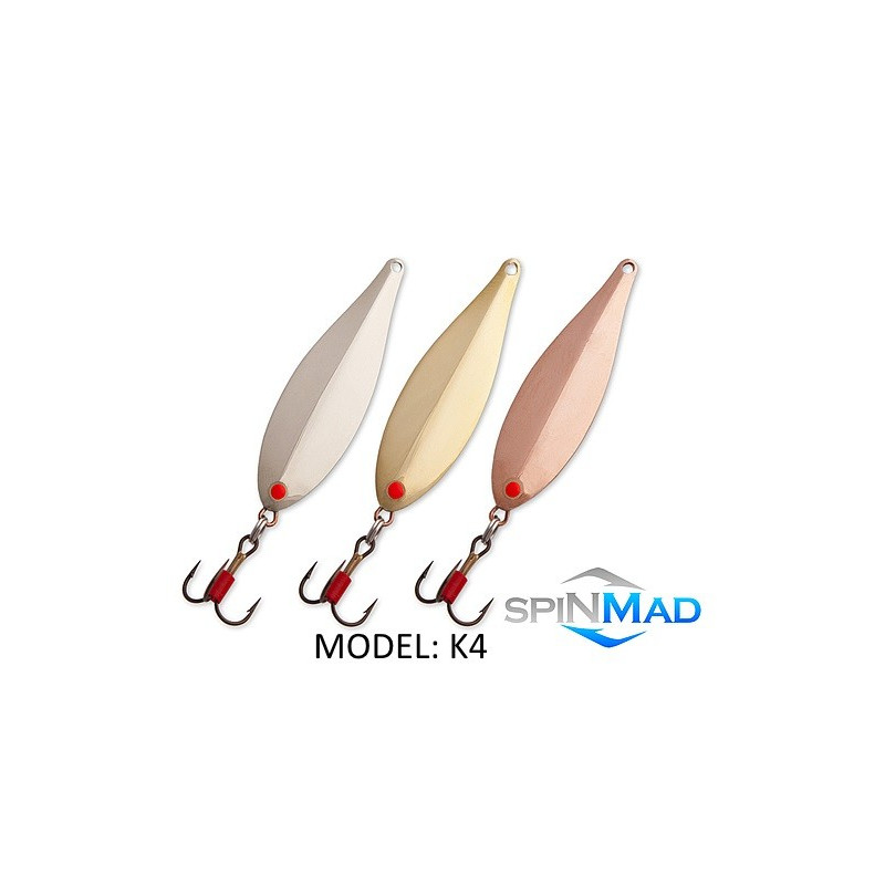 Blaszki podlodowe handmade 5g miedź SPINMAD