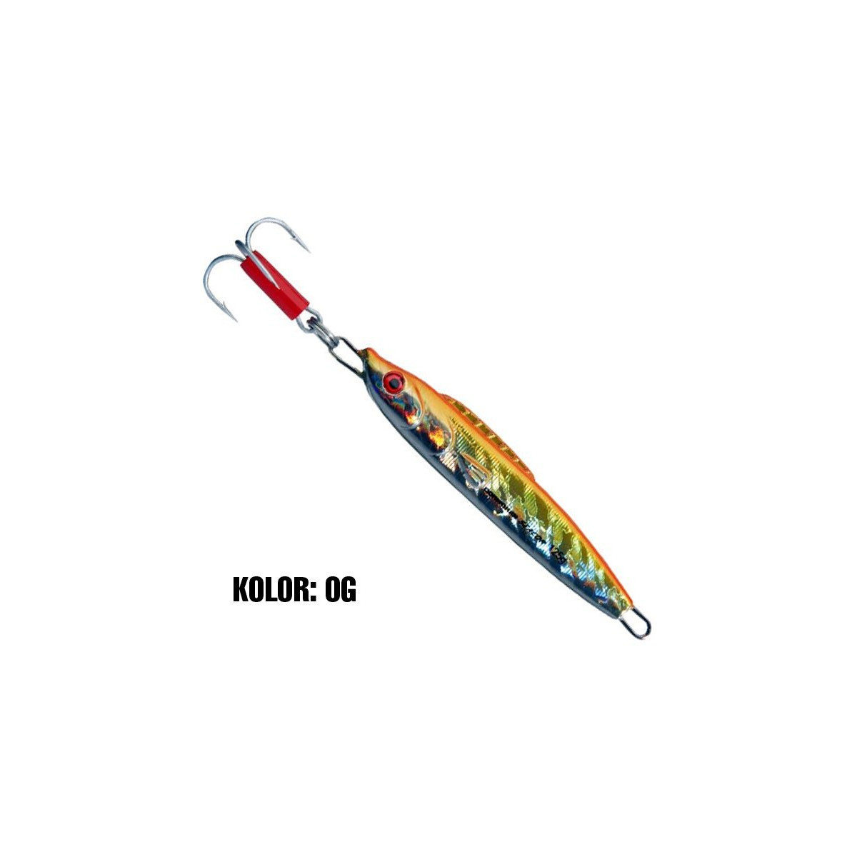 Behr Arrow-Pilker Mega-Colour rosso-argento-fluo 200g-400g Jig
