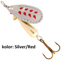 Błystka obrotowa Abu Garcia Droppen 4g silver/red