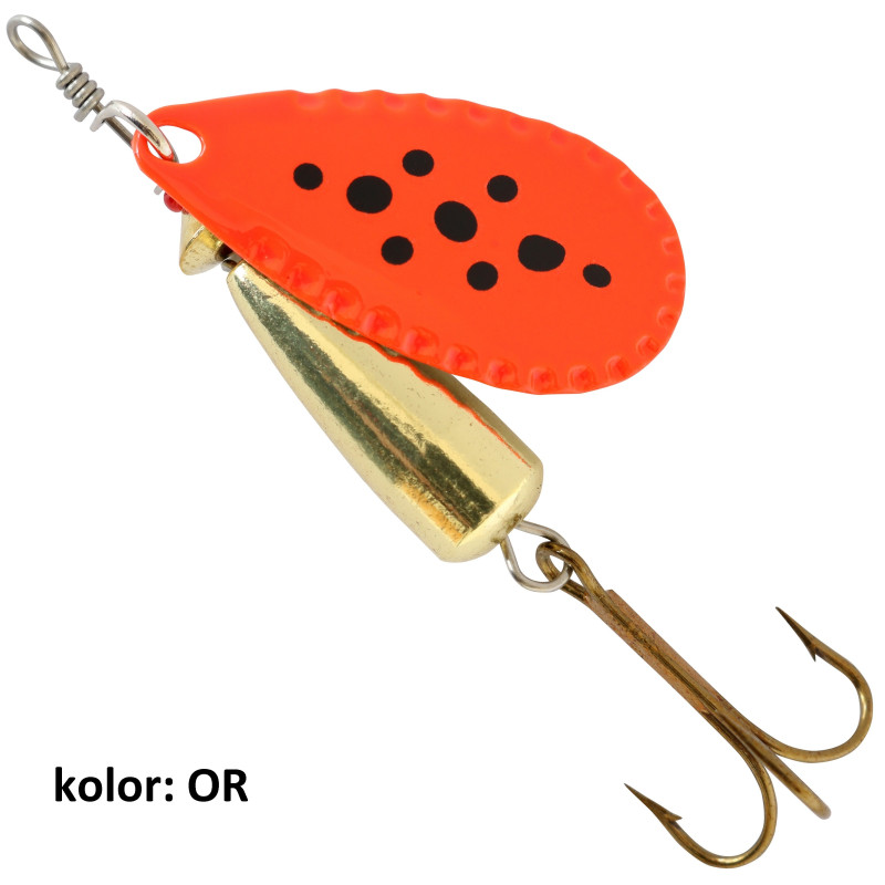 Błystka obrotowa Abu Garcia Droppen 4g silver/red