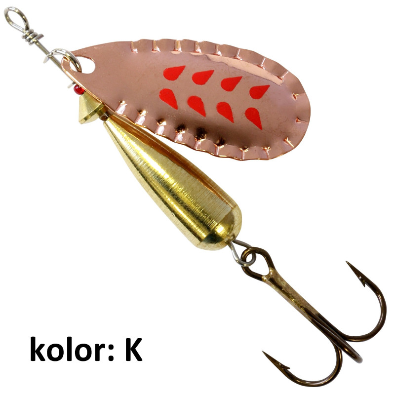 Błystka obrotowa Abu Garcia Droppen 4g silver/red