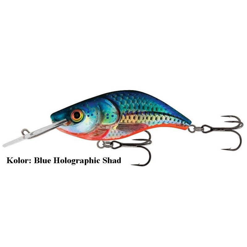 Wobler Salmo Sparky Shad 4cm Blue Holographic Shad Wobler Salmo Sparky Shad 4cm Blue Holographic Shad