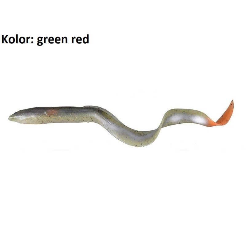 Przynęty 3D Real Eel 30cm green red Savage Gear