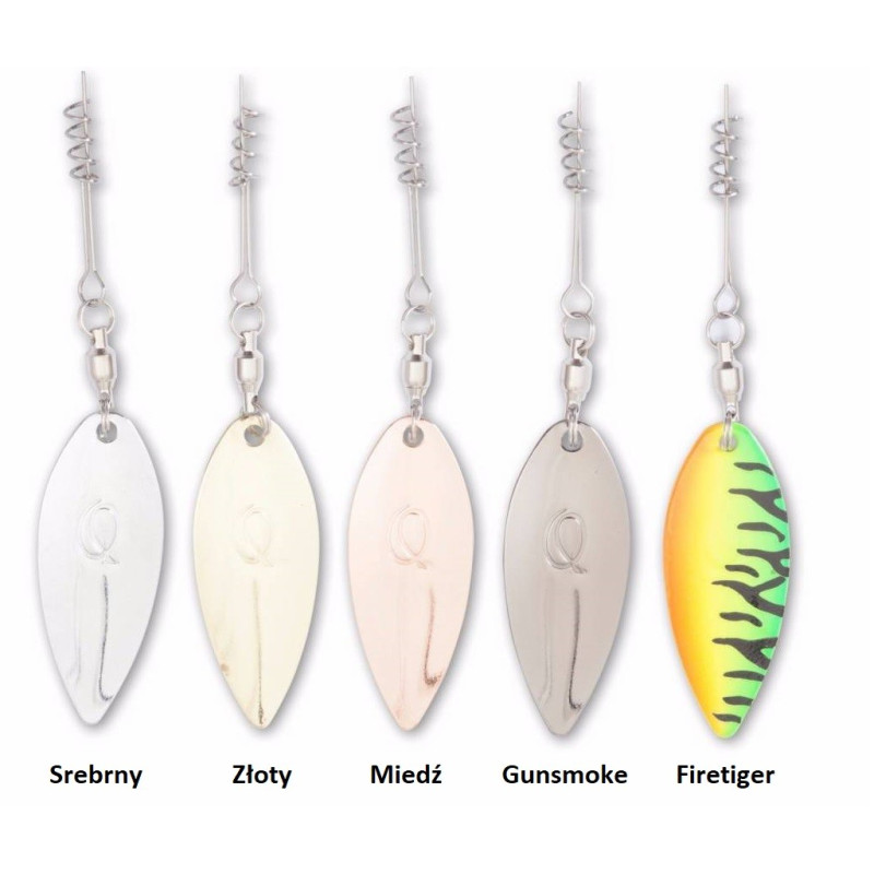 Wkręcana błystka Willow Leaf srebrny Quantum