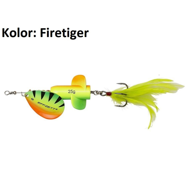 Obrotówka DAM Effzett Rattlin Spinners 25g Firetiger