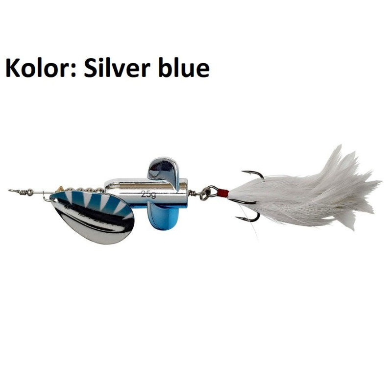 Obrotówka DAM Effzett Rattlin Spinners 25g silver blue