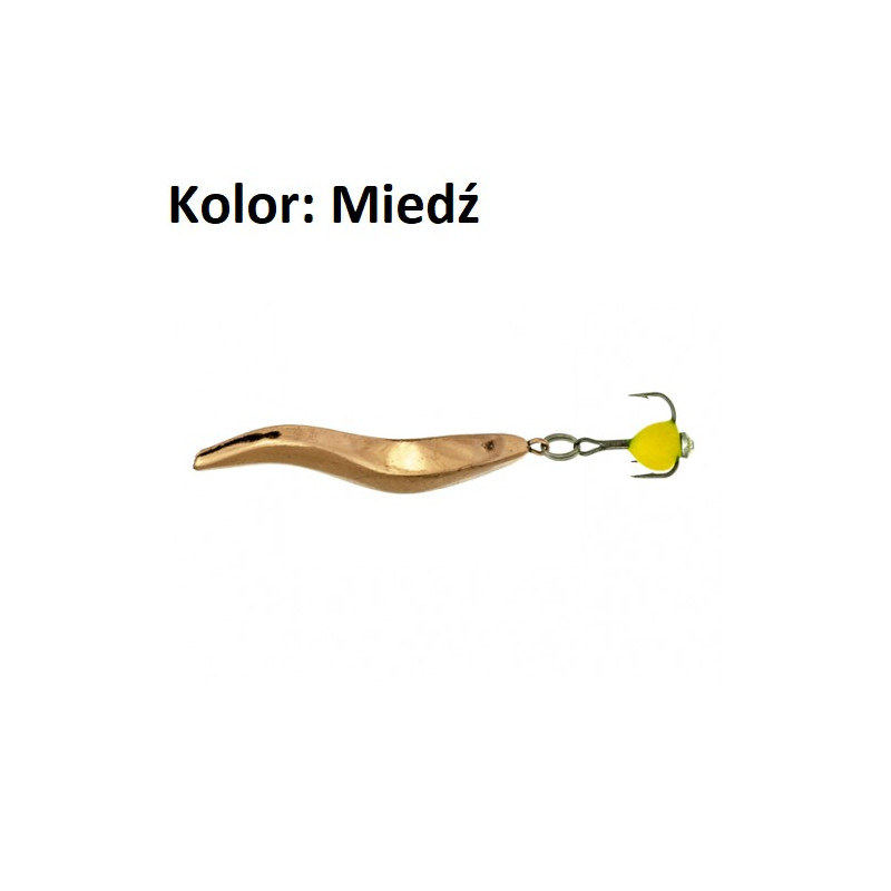 Blaszka kobra Svarowski 2,5g złoty Liwi