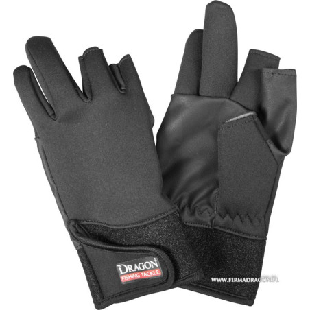 Rękawiczki neopren DRAGON 3-finger cut - czarne