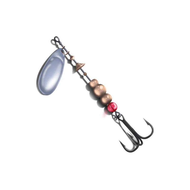 Błystka obrotowa Polsping Rega 9g roz.5 Nikiel