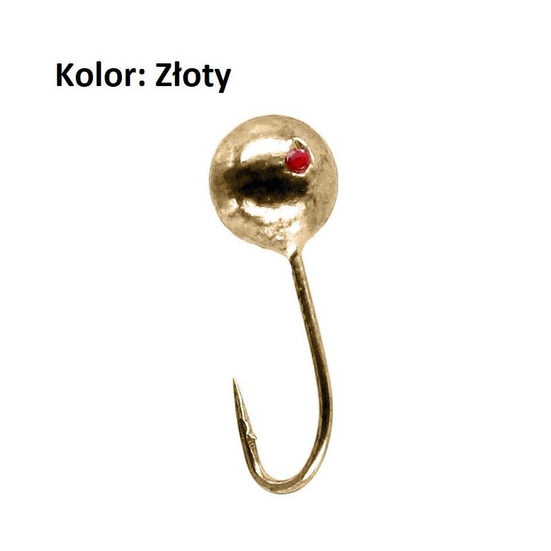 Mormyshka okrągła złoty Mikado