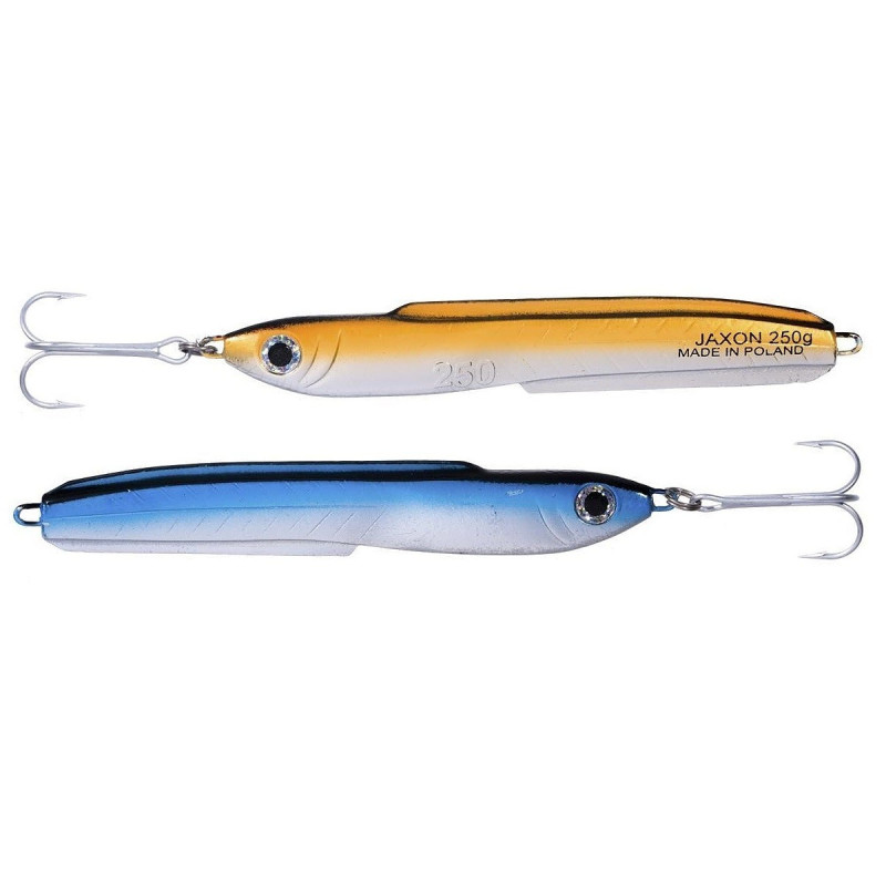 Pilker Jaxon HOLO SELECT BORN DOUBLE POINT 150g pomarańczowo-niebieski Pilker Jaxon HOLO SELECT BORN DOUBLE POINT 150g pomarańczowo-niebieski