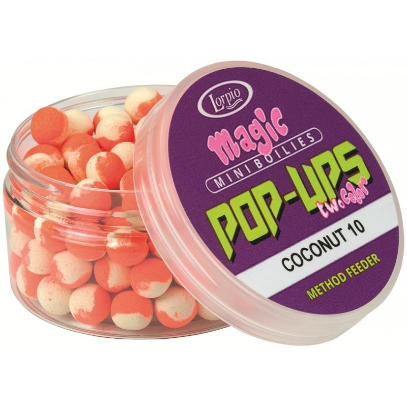 Kulki proteinowe Lorpio mini pop-up fluo kolor 50g / 10 / white halibut Kulki proteinowe Lorpio mini pop-up fluo kolor 50g / 10 / white halibut