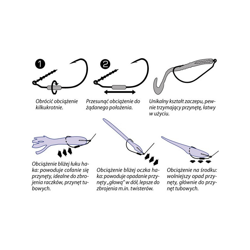Haczyk Mustad power Lock Plus™ Swimbait z przesuwanym obciążeniem hak 4/0 Haczyk Mustad power Lock Plus™ Swimbait z przesuwanym obciążeniem hak 4/0