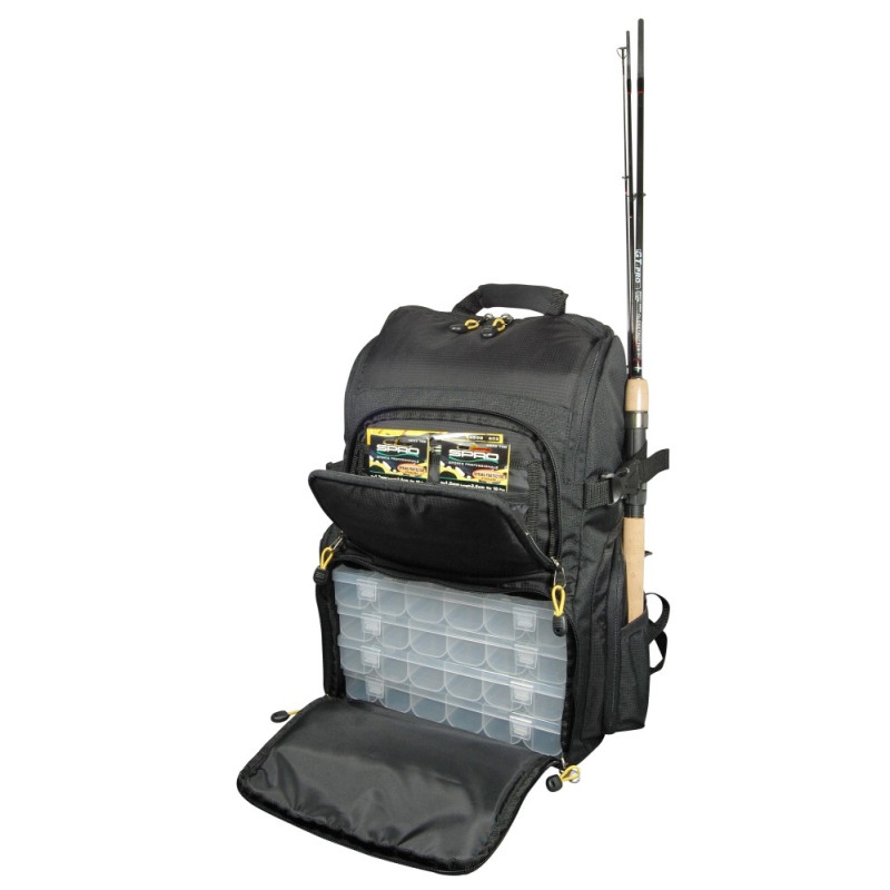 Plecak wędkarski Spro z 4 pudełkami