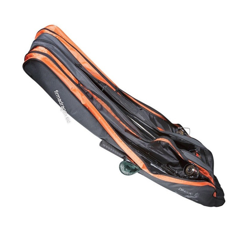 Pokrowiec Dragon HELLS ANGLERS trzykomorowy 130cm