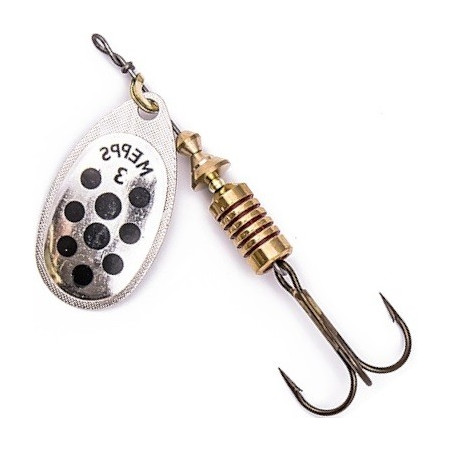 Błystka Mepps Aglia Decoree 3.5g roz.1 srebrny/czarne kropki