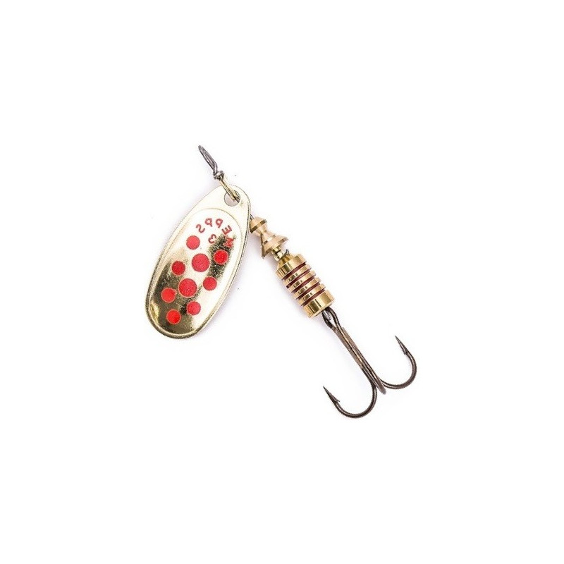 Błystka Mepps Comet Decorees 6,5g roz.3 złota/czerwone kropki