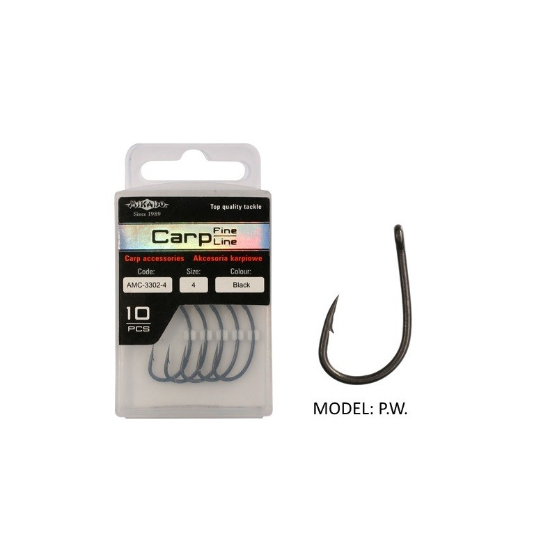 Haczyk Mikado karpiowy pokryty teflonem 3300 hak 2 Haczyk Mikado karpiowy pokryty teflonem 3300 hak 2