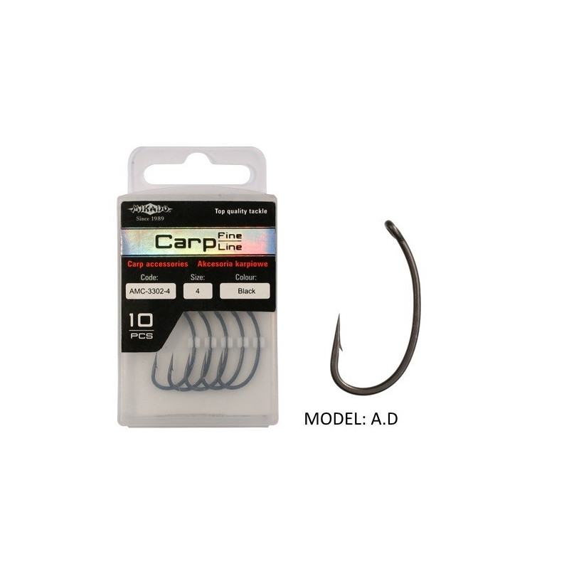 Haczyk Mikado karpiowy pokryty teflonem 3300 hak 2 Haczyk Mikado karpiowy pokryty teflonem 3300 hak 2