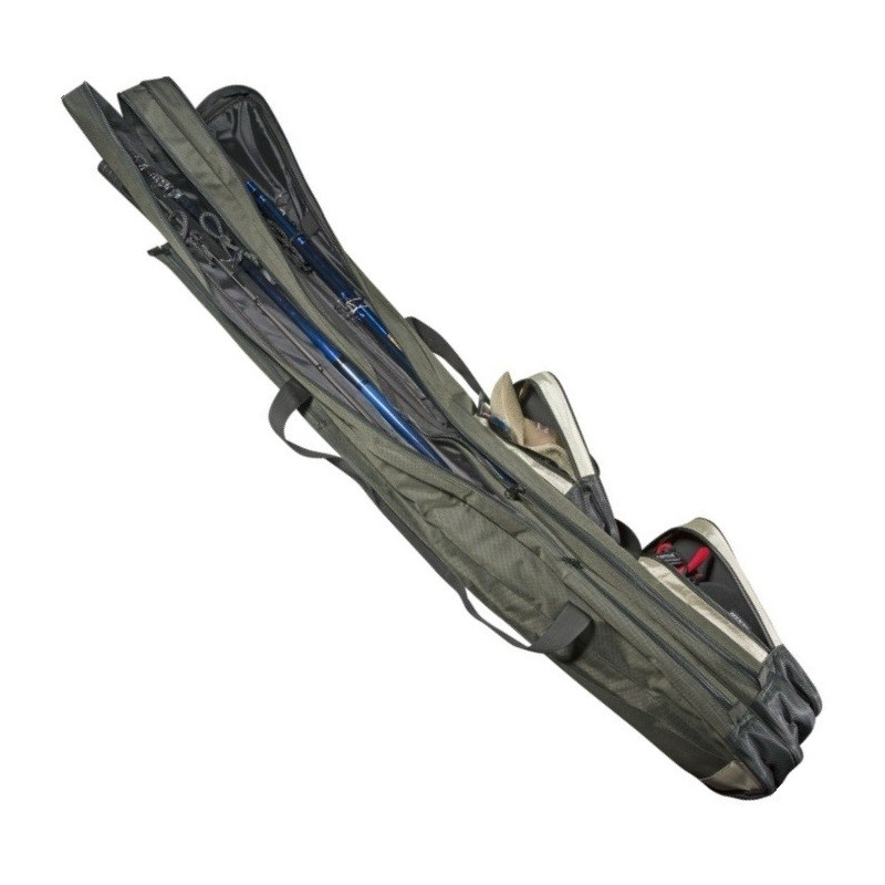 Dwukomorowy pokrowiec na wędki 130cm Dragon