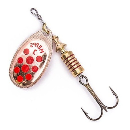 Błystka Mepps Aglia Decorees  6,5g roz.3 miedź/czerwone kropki