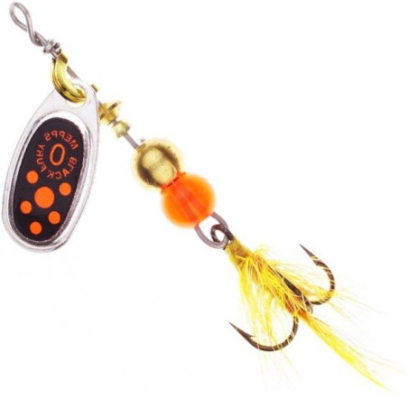 Błystka Black Fury Mouche srebrny/czerwony Mepps