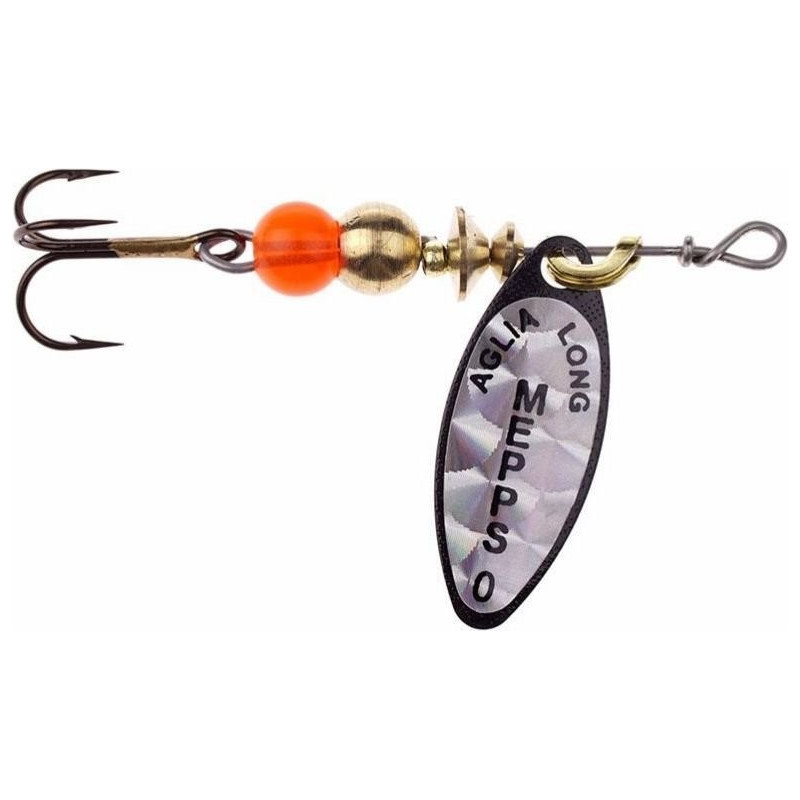 Błystka Aglia Long Rainbo Czarna 7g Mepps Błystka Aglia Long Rainbo Czarna 7g Mepps