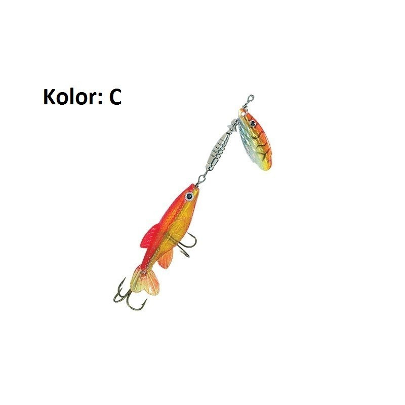 Błystka obrotowa Jaxon HR Rotus Minnow 13g roz.2 D Błystka obrotowa Jaxon HR Rotus Minnow 13g roz.2 D