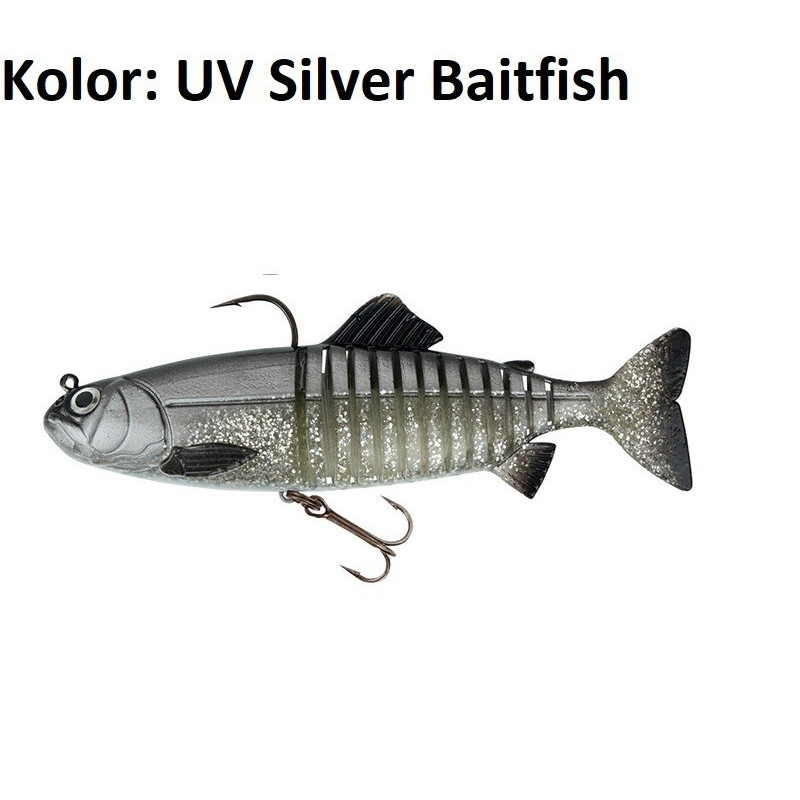 Przynęta FoxRage Replicant Jointed Legend Colours 23 cm UV Silver Baitfish Przynęta FoxRage Replicant Jointed Legend Colours 23 cm UV Silver Baitfish