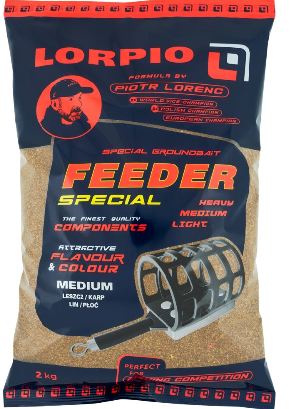 Zanęta Lorpio SPECIAL FEEDER Medium 2kg - karpie,leszcze Zanęta Lorpio SPECIAL FEEDER Medium 2kg - karpie,leszcze