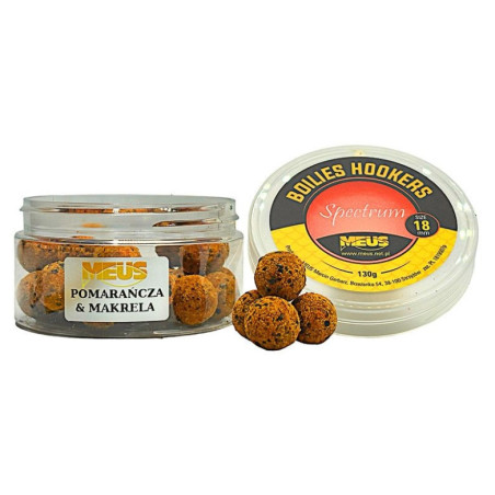 Kulki hakowe Meus Spectrum 130g / 18mm / tonące / Pomarańcza & Makrela