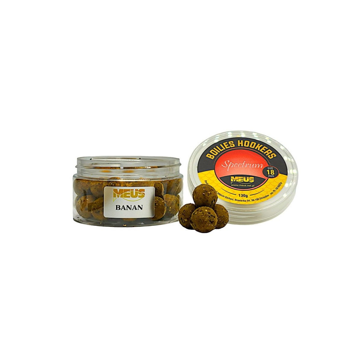 Kulki hakowe Meus Spectrum 130g / 18mm / tonące /  banan