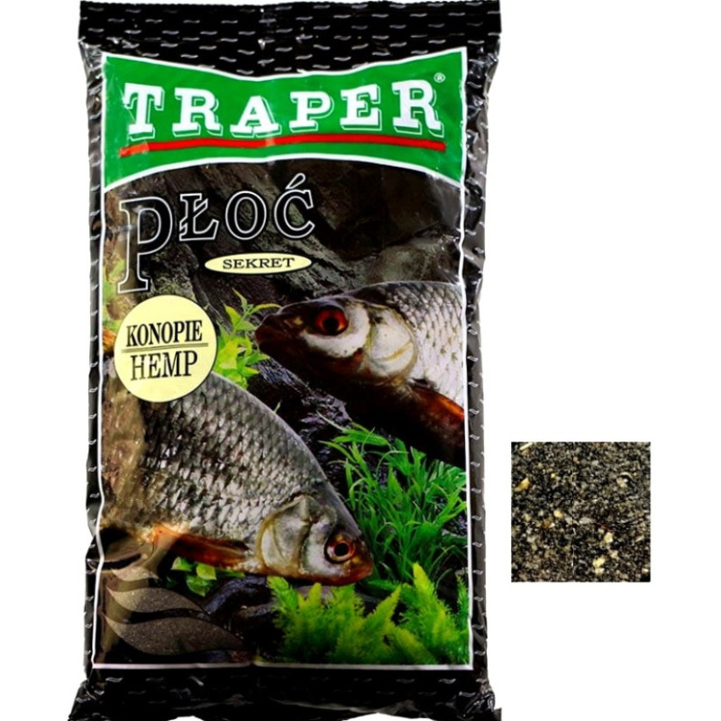 Zanęta Traper Sekret 1kg - Płoć, konopie