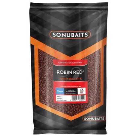 Pellet zanętowy Sonubaits Feed Pellets F1 900g / 2mm Robin Red Feed