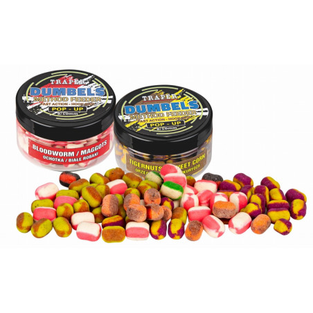 Dumbels Duo Pop-Up Traper Method Feeder 30g / 8-10mm / Truskawka,Krem 